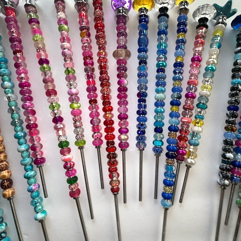 Colorful Art Sticks/Fairy wands for house plants/plant stakes/garden art - Picture 4 of 7